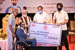 Gurugram Paralympics players felicitated