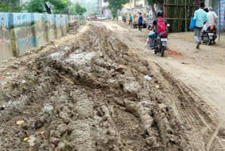 Nangli Saraswati Road Mud Problem