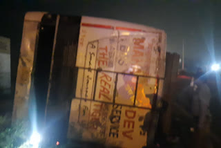 yamunanagar bus overturns