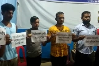 Mini Theatre group Protest against new SOP