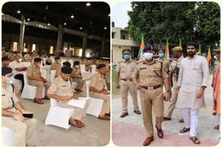 strict security arrangements before the chief minister visit in noida