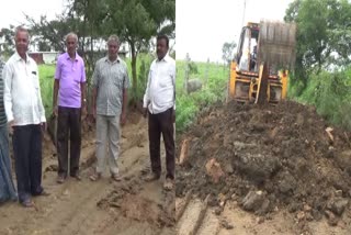 Farmers who built a road in haveri
