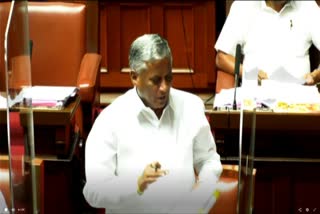 Minister V.Somanna talking  Council Session update