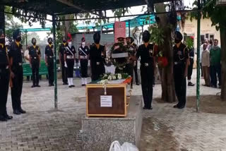 Major Anuj cremation panchkula
