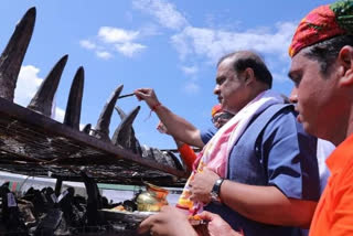 assam burns 2479 rhino horns stockpiled since 1970s in presence of cm himanta biswa sarma