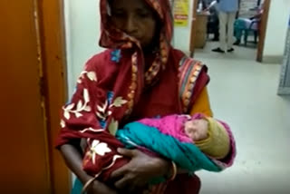 Relatives delivers patients baby in Karimganj hospital
