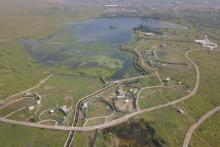 अभेड़ा पार्क का Drone View, Kota Biological Park,  Abheda Biological Park Kota