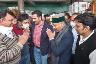 CM Jairam did a surprise inspection of Mandi in Kotkhai Kharapathar