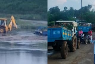 seized five tractors