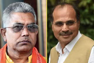 Dilip Ghosh targets Adhir Ranjan Chowdhury at Berhampore