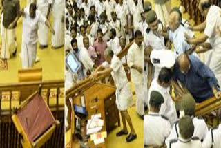 assembly ruckus case defendants allege that what was done was not violent, only a protest  assembly ruckus case  നിയമസഭ കയ്യാങ്കളി  നടത്തിയത് അക്രമമല്ല, പ്രതിഷേധം മാത്രമെന്ന് പ്രതികൾ  കെ.എം.മാണി  ബജറ്റ്