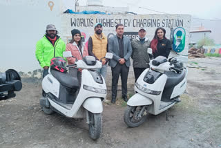 Charging station inaugurated at Kaza in Lahaul Spiti