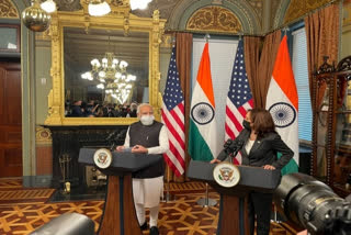 PM Modi meets US Vice Prez Kamala Harris, praises her as a source of inspiration