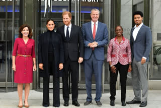 Harry, Meghan visit NYC sites, including September 11 memorial