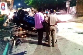 car overturned in jaipur, Jaipur Police