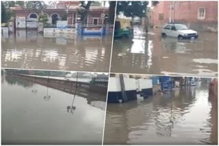 Heavy rainfall in Bikaner