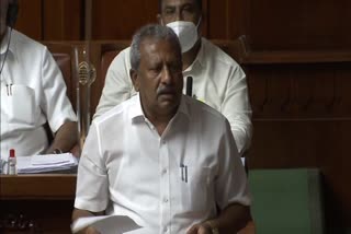 Minister Byrathi Basavaraj talking about illegal layout issue in assembly session