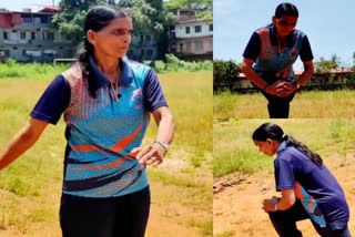 superclass Masters athlete Sarojini  Kannur News  Kerala News  एथलीट की संघर्ष भरी कहानी  एथलीट सरोजिनी  केरल की एथलीट सरोजिनी  खेल समाचार  कोरोना का प्रभाव  कन्नूर स्पोर्ट्स स्कूल  मपिला गायिका