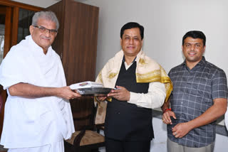 Central minister Sarbanand Sonowal visits Dharmasthala