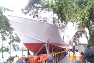 naval-ship  Cherthala  port-museum  port-museum Alappuzha  ആലപ്പുഴ  പോര്‍ട്ട് മ്യൂസിയം  നാവികസേന  പടക്കപ്പൽ തണ്ണീർമുക്കത്ത്