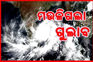 ଗଭୀର ଅବପାତର ରୂପ ନେଲା 'ଗୁଲାବ', ଦକ୍ଷିଣ-ଆଭ୍ୟନ୍ତରୀଣ ଓଡିଶାର କିଛି ସ୍ଥାନରେ ବର୍ଷା