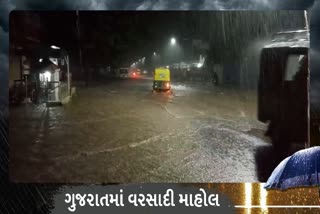 ભાવનગરમાં રવિવારે રાત્રે વીજળીના કડાકા સાથે ધોધમાર વરસાદ, વીડિયો વાયરલ