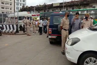 bharat-bandh-tight-security-in-bengaluru-kempegowda-bus-station