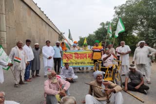 Alwar news, farmer protest