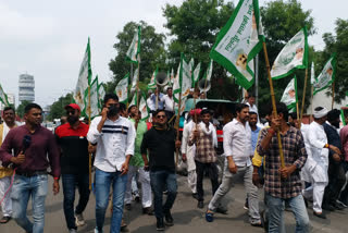 Farmers protest in jaipur