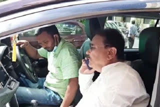 Madan Mitra present before CBI at CGO Complex in Icore Chit Fund Case