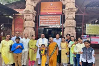 Minister Ishwarappa visits Ayodhya Srirama Mandir