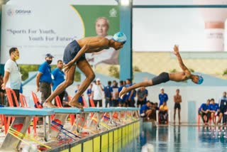 71st State Swimming Championships closing ceremony held at Kalinga Stadium, Bhubaneswar