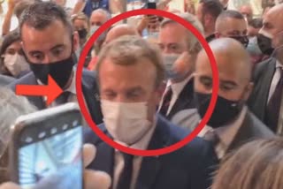 فرانسیسی صدر میکرون کو شخص نے مارا انڈا، دیکھیں ویڈیو