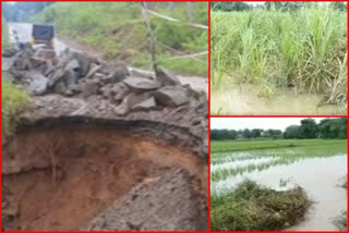 roads got damaged at vishaka due to gulab cyclone effect