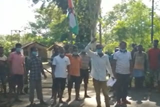 Majdur union protest at Rangapara