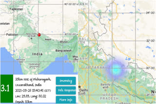 Earthquake in Pithoragarh