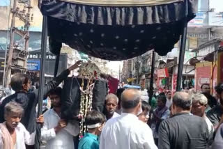 MATAAMI PROCESSION TAKES PLACE IN MEMORY OF HAZRAT HUSSAIN BY SHIA COMMUNITY in Patna