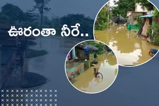 vayyeru-kaluva-flood-effect-on-duvva-village