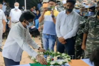 Tributes paid to martyr Deputy Commandant Rajesh Kumar in Ranchi