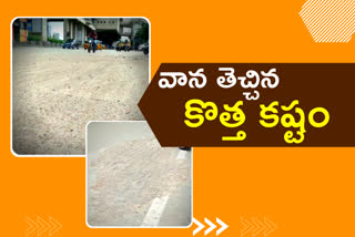 Hyderabad motorists facing new problem with sand on Roads