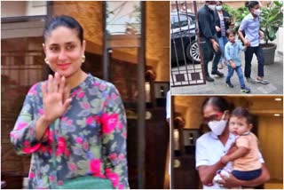 Kareena, her sons attend birthday bash of Soha Ali Khan's daughter