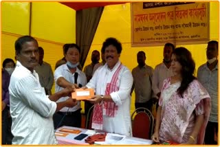 Distribution of grants under Assam Darshan Scheme in Chhagaon