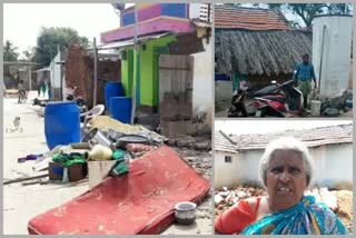 demolition of hut at chamarajanagara