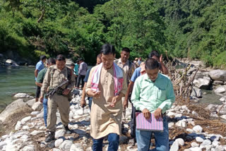 Minister U G Brahma visited Chouki