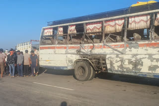 Bus-container accident