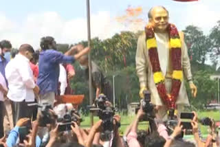 inaugurated bronze statue of allu ramalingaiah