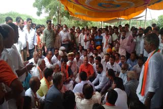 Jalore and Ahor MLAs sit on dharna