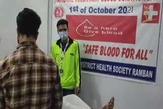 national voluntary blood donor day at district hospital ramban