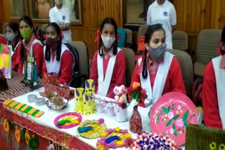 Students made craft from waste material