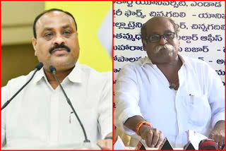 atchennaidu and velagapudi ramakrishna babu fires on ycp government